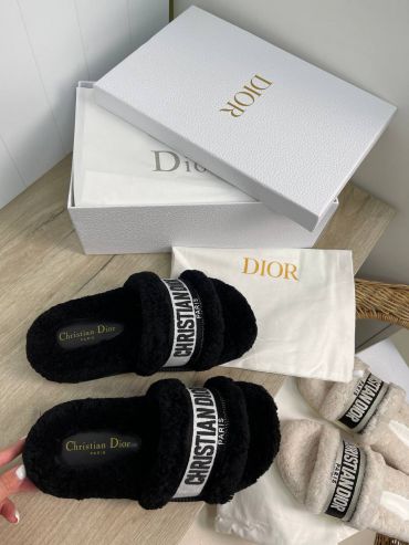 Меховые тапочки Christian Dior LUX-76168