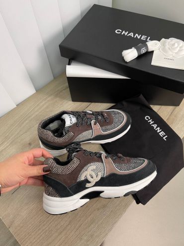 Комбинированные кроссовки Chanel LUX-79782