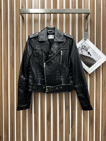 Кожаная куртка Yves Saint Laurent LUX-104317