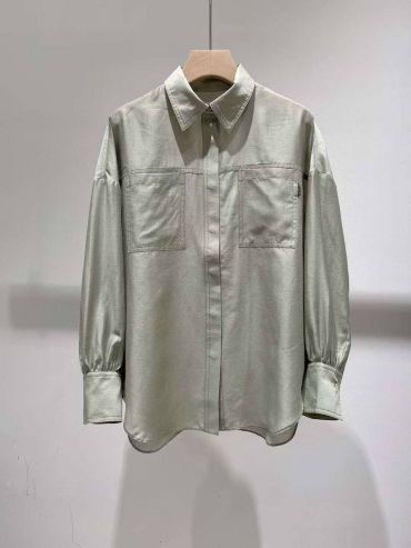 Шелковая рубашка Brunello Cucinelli LUX-105212